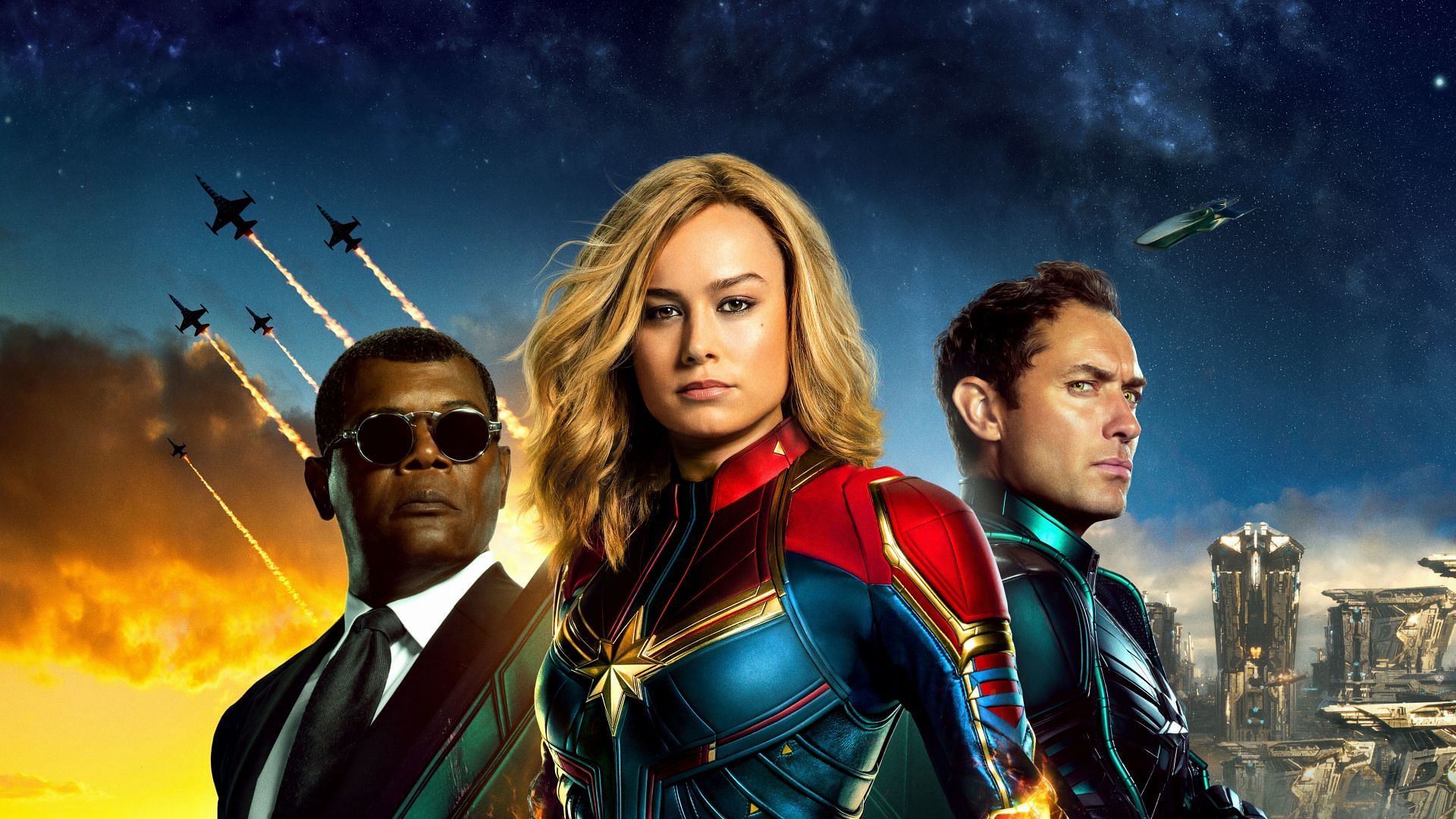Nick Fury, Carol Danvers, and Agent Coulson (Image via Marvel)