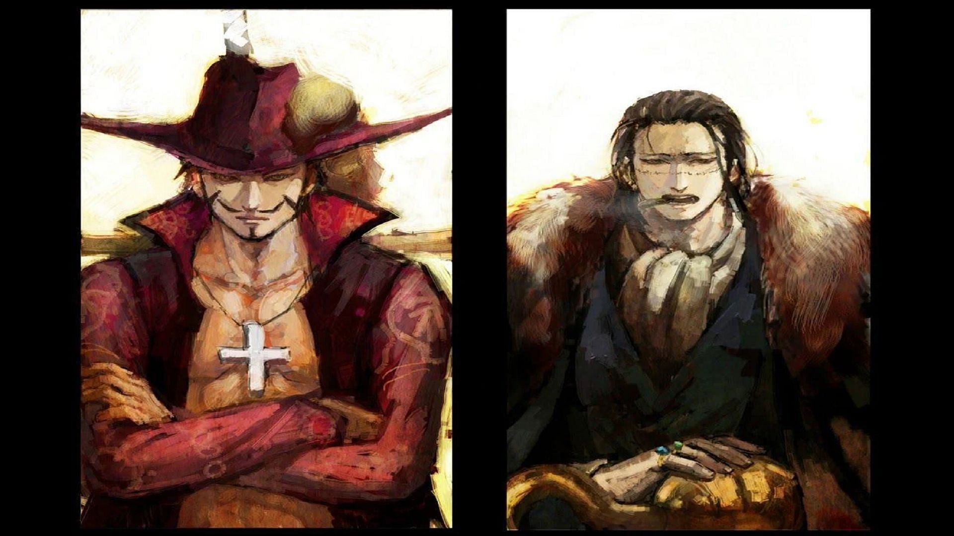 Two former members of the Seven Warlords, Mihawk and Crocodile founded Cross Guild, a new organization (Image via Eiichiro Oda/Shueisha, One Piece)