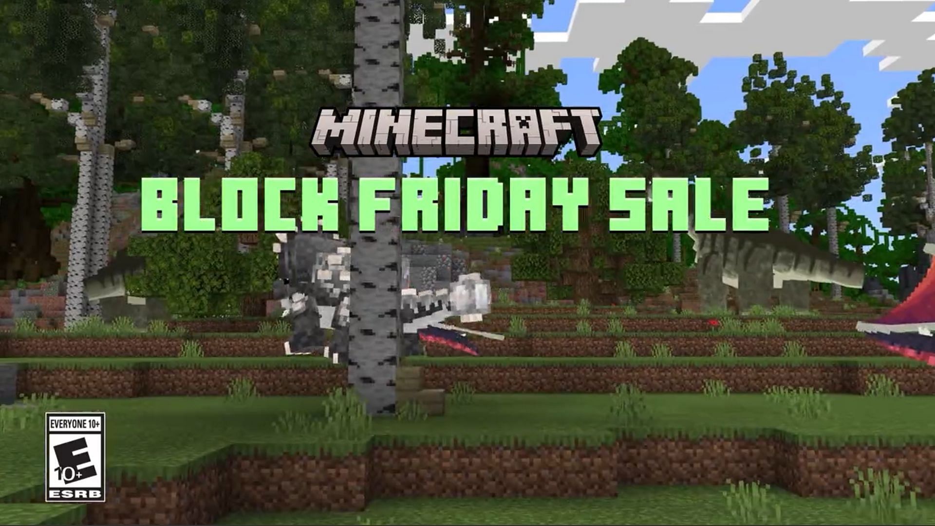 Minecraft marketplace is hosting black friday sale in the Bedrock Edition
