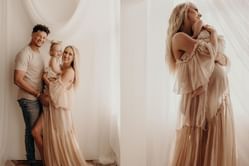 Patrick Mahomes' wife Brittany shares adorable Thanksgiving family portraits with new baby boy due soon
