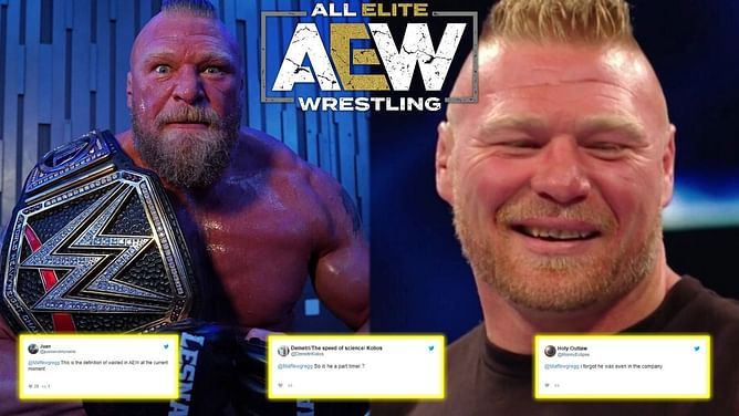 "Poor guy has to do the Brock [Lesnar] schedule" - Twitterverse baffled by former WWE United States Champion's sporadic appearances in AEW