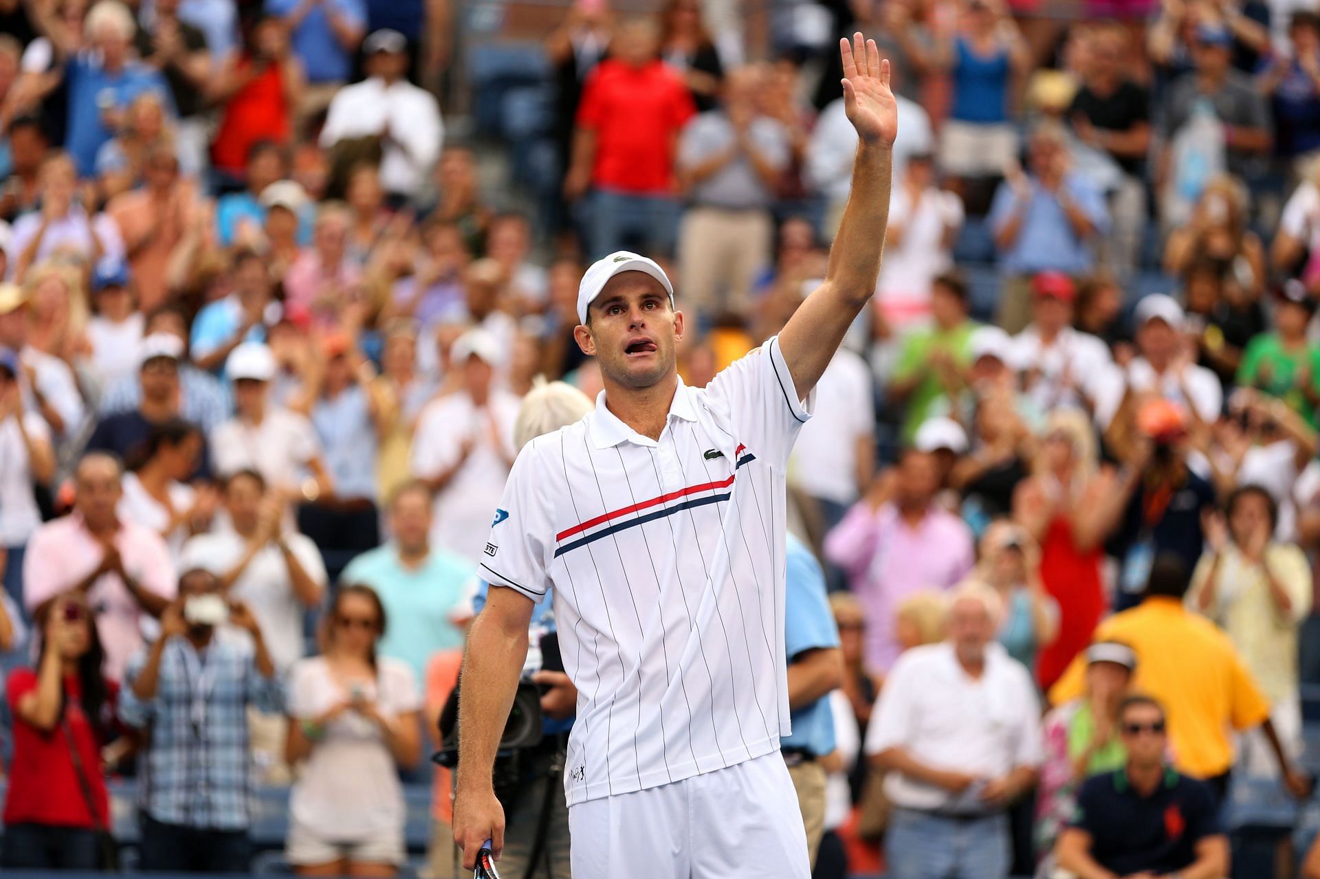 Andy Roddick pictured in the 2012 US Open.