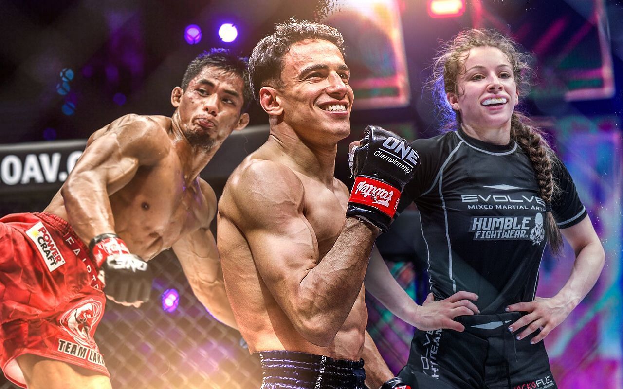 (From left to right) Stephen Loman, Joseph Lasiri, and Danielle Kelly. [Photos ONE Championship]