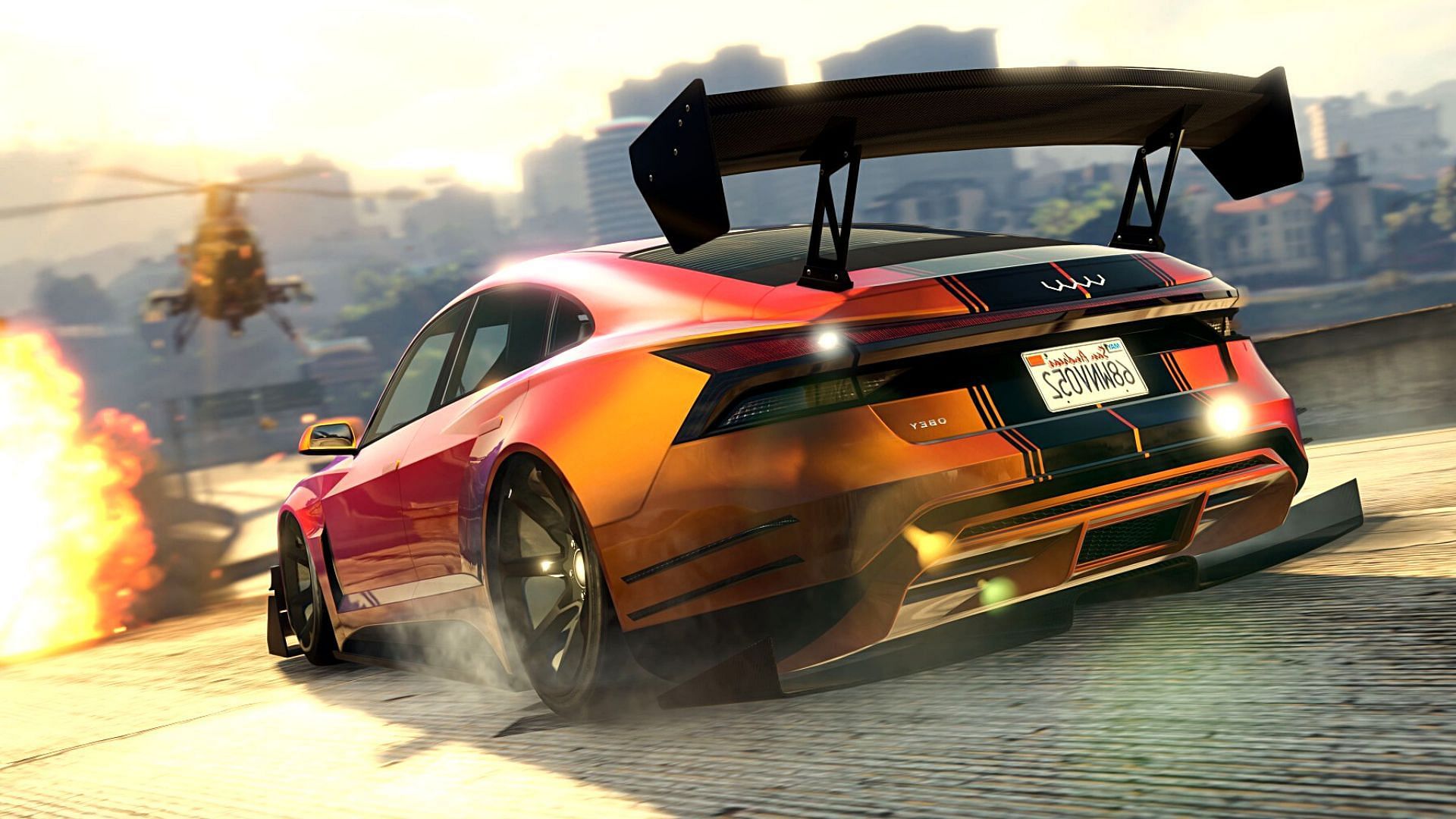 A brief about the Omnis e-GT which has the fastest acceleration in GTA Online (Image via Rockstar Games)