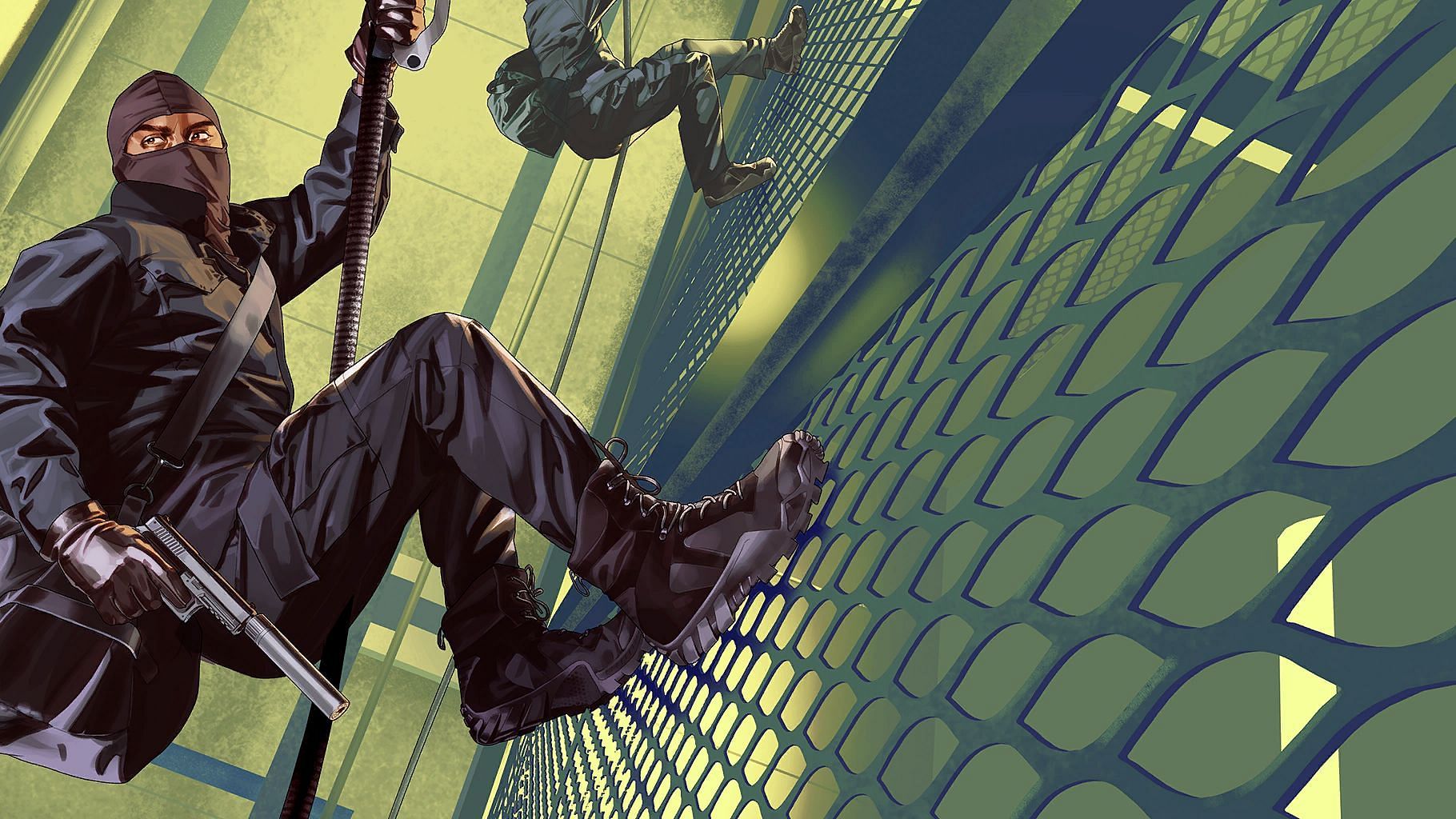 Official artwork for the heist (Image via Rockstar Games)