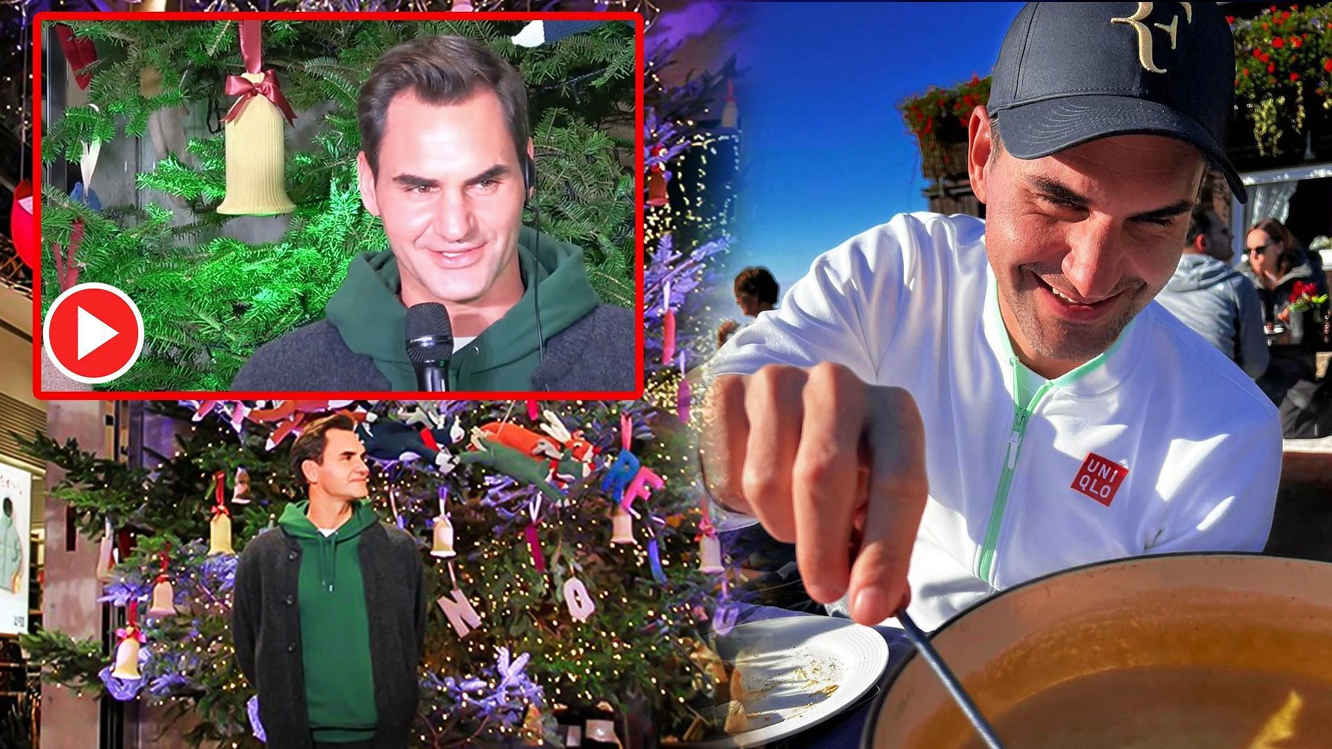 Roger Federer lights the Christmas tree in Japan