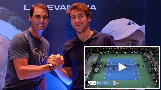 Watch: Rafael Nadal and Casper Ruud play one of the points of the year alongside Sabatini and Dulko in Argentina