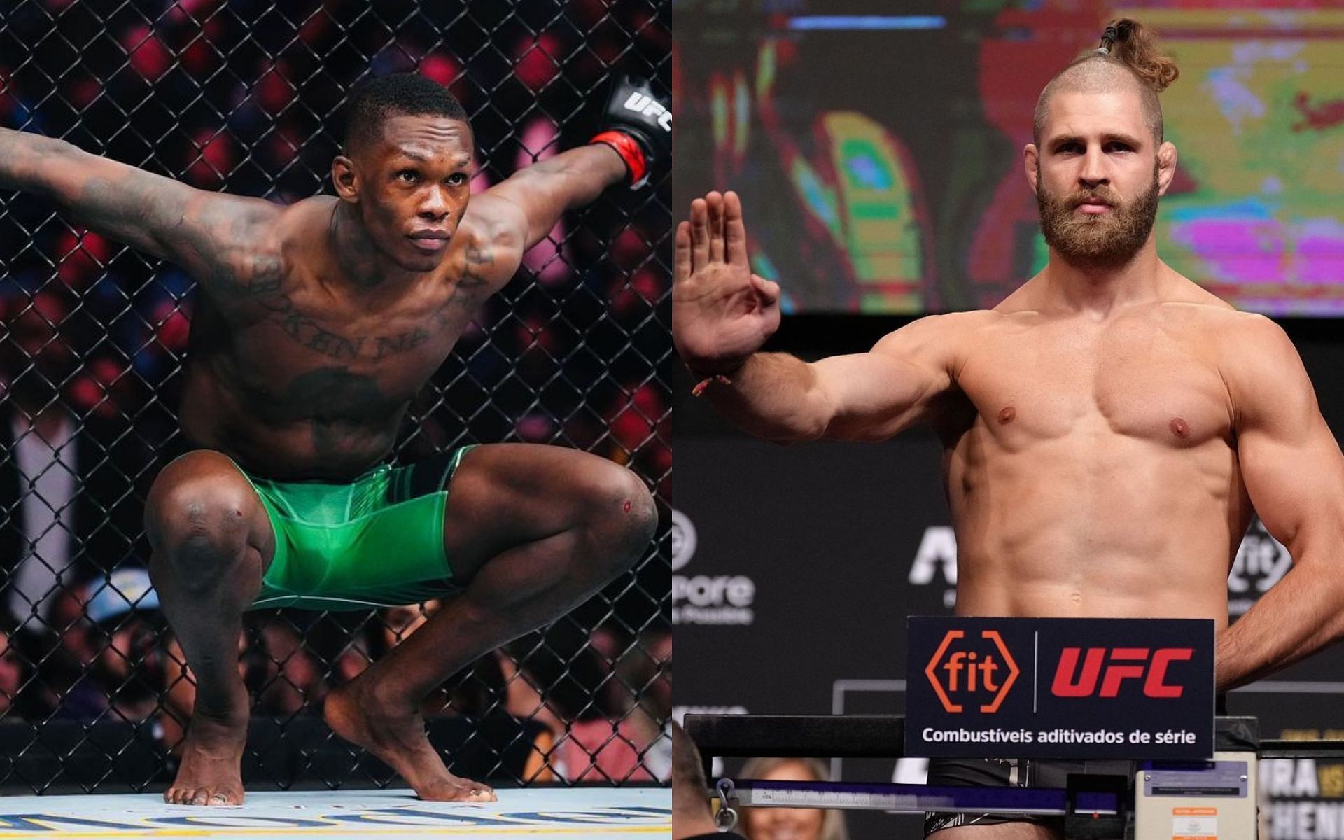 Israel Adesanya (left) and Jiri Prochazka (right) [Images via: @stylebender and @jirkaprochazka on Instagram]