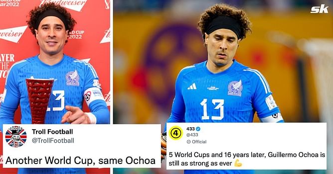 "Spawns at every World Cup and becomes Prime Casillas" "The World Cup King" - Football fans in awe of 'iconic' Guillermo Ochoa's stunning display in Mexico 0-0 Poland