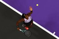 Coco Gauff in action at the 2022 WTA Finals.