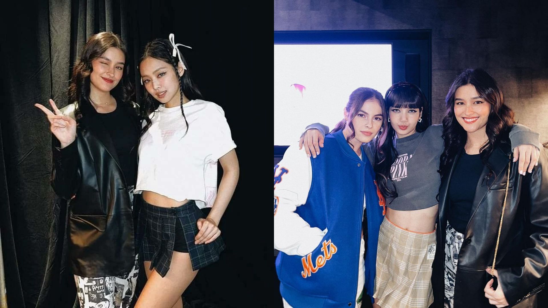 Filipina American actress Liza Soberano took pictures with BLACKPINK&#039;s Jennie after the Born Pink concert and posted the same on her Instagram, captioning it, &quot;I&#039;m the happiest girl.&quot; (Images via Instagram/ @lizasoberano)