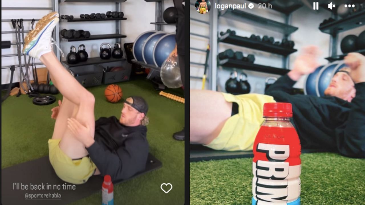 Images taken from Paul&#039;s Instagram story show him training