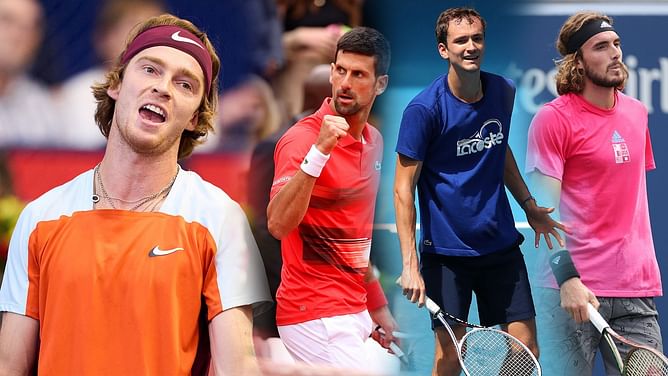 "What am I doing here man?" - Andrey Rublev pokes fun at himself after being drawn in the same group as Djokovic, Tsitsipas, and Medvedev at the ATP Finals