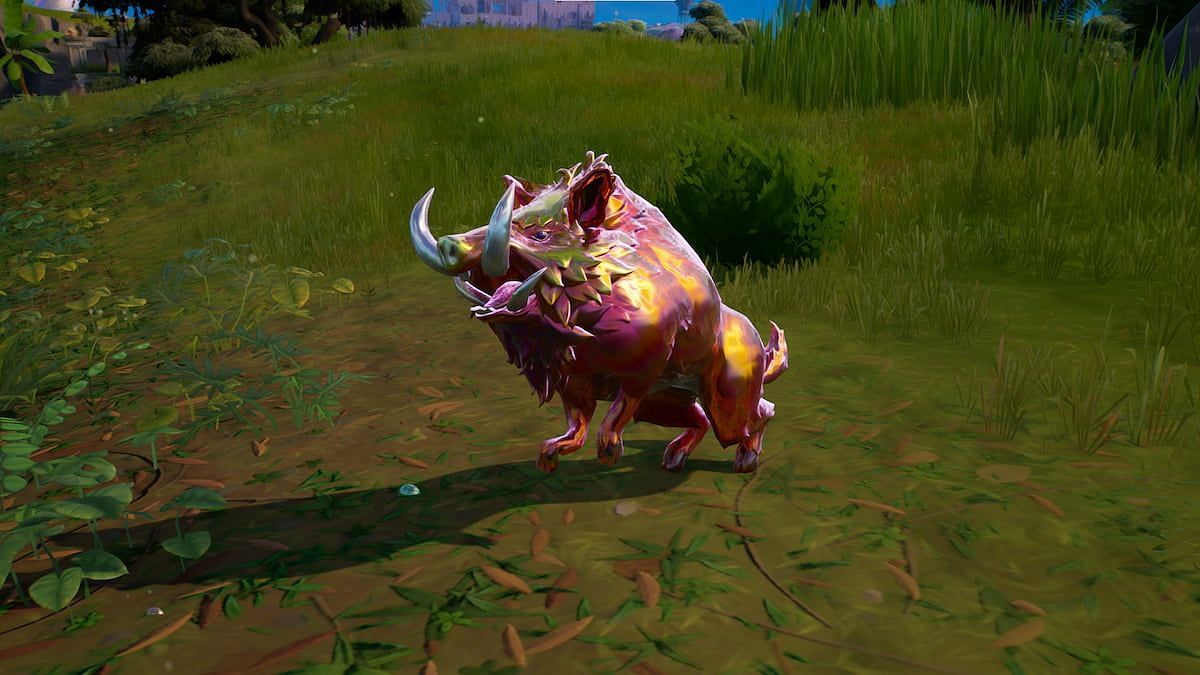 Boars and wolves can be covered in chrome (Image via Epic Games)