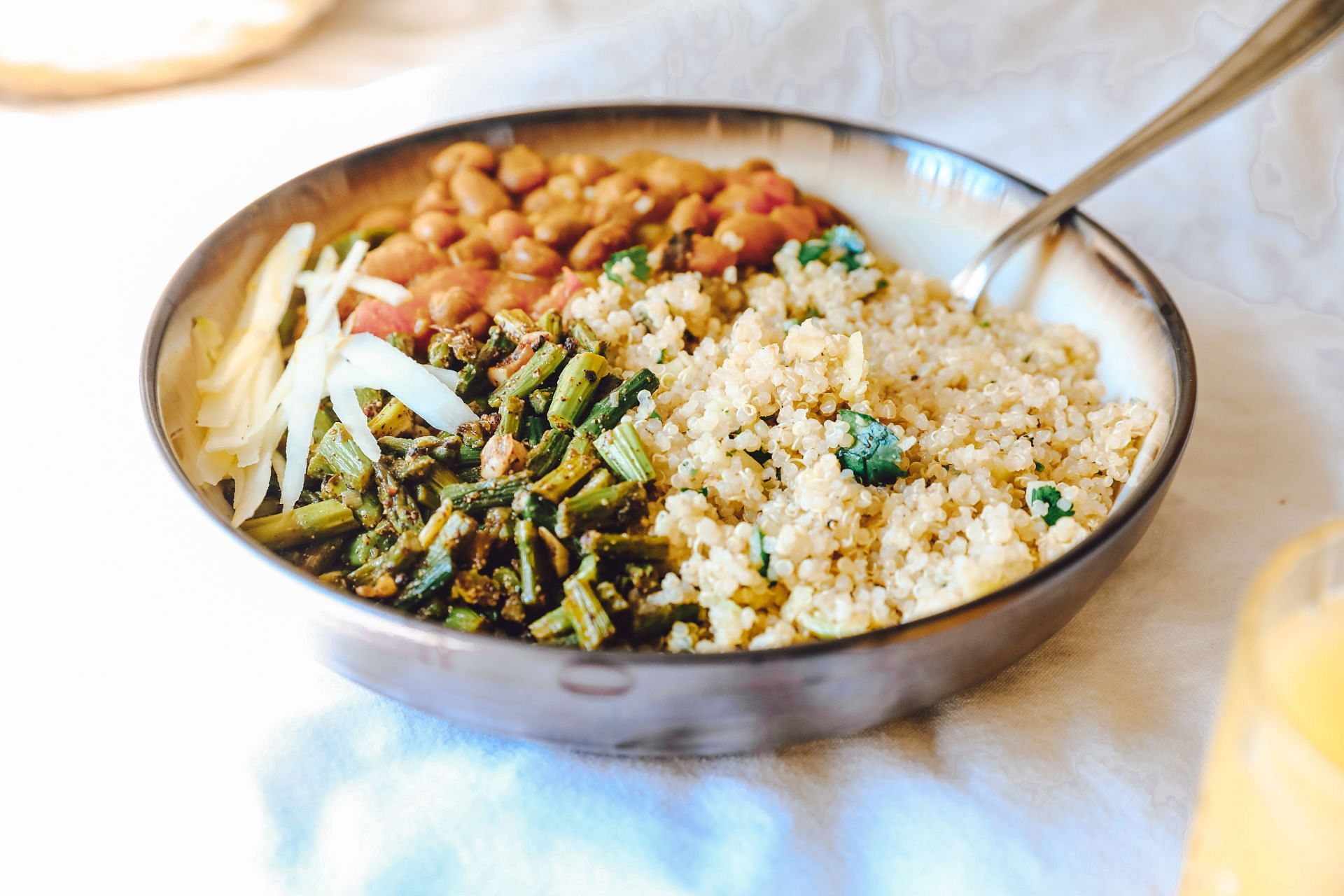 Quinoa is a complete protein and high carb food.