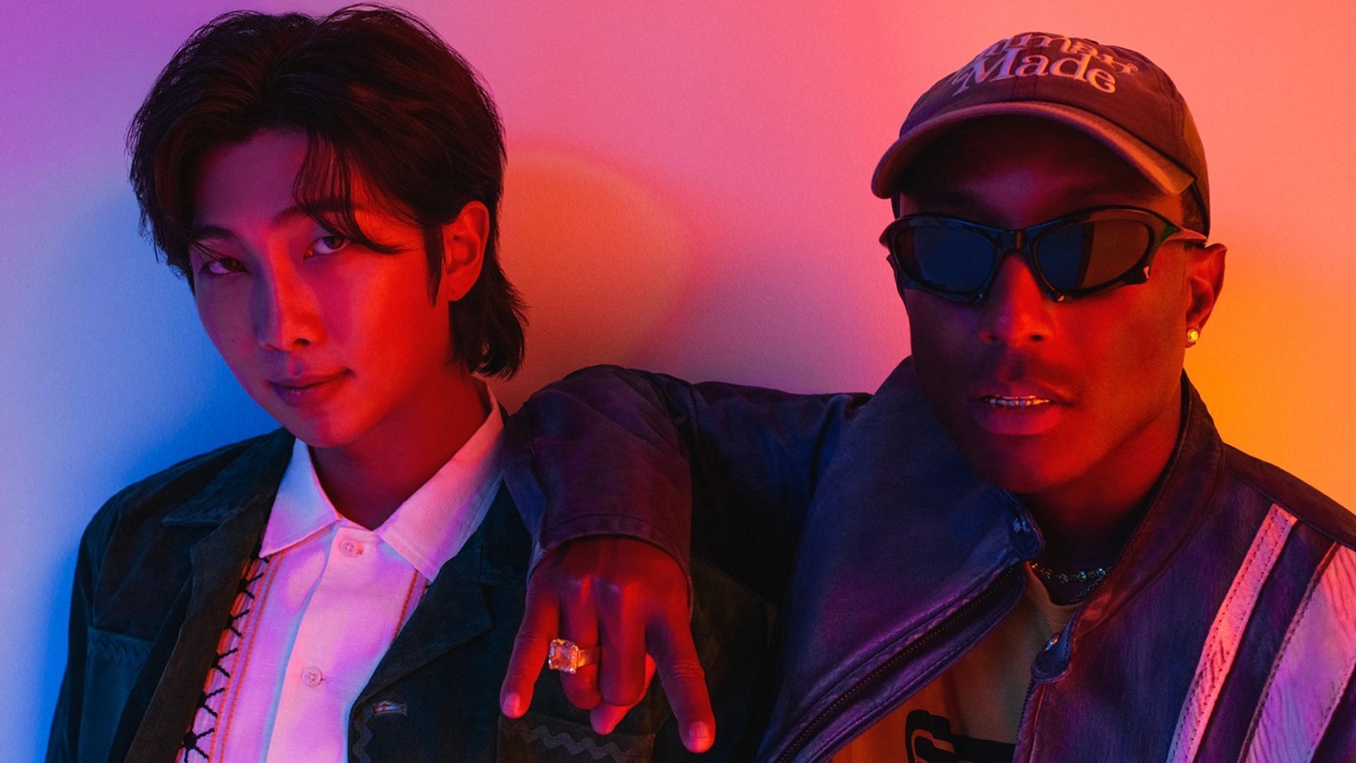 RM and Pharrell Williams