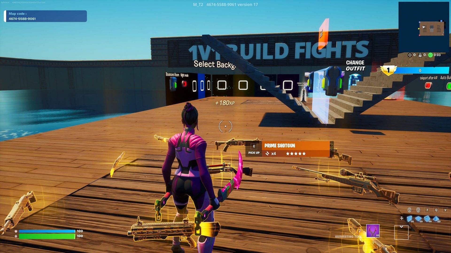 The new Creative map will start giving you XP as soon as you enter it (Image via Epic Games)