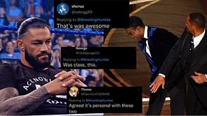 "He got Will Smithed" - WWE fans react to Roman Reigns getting slapped by 38-year-old WWE star