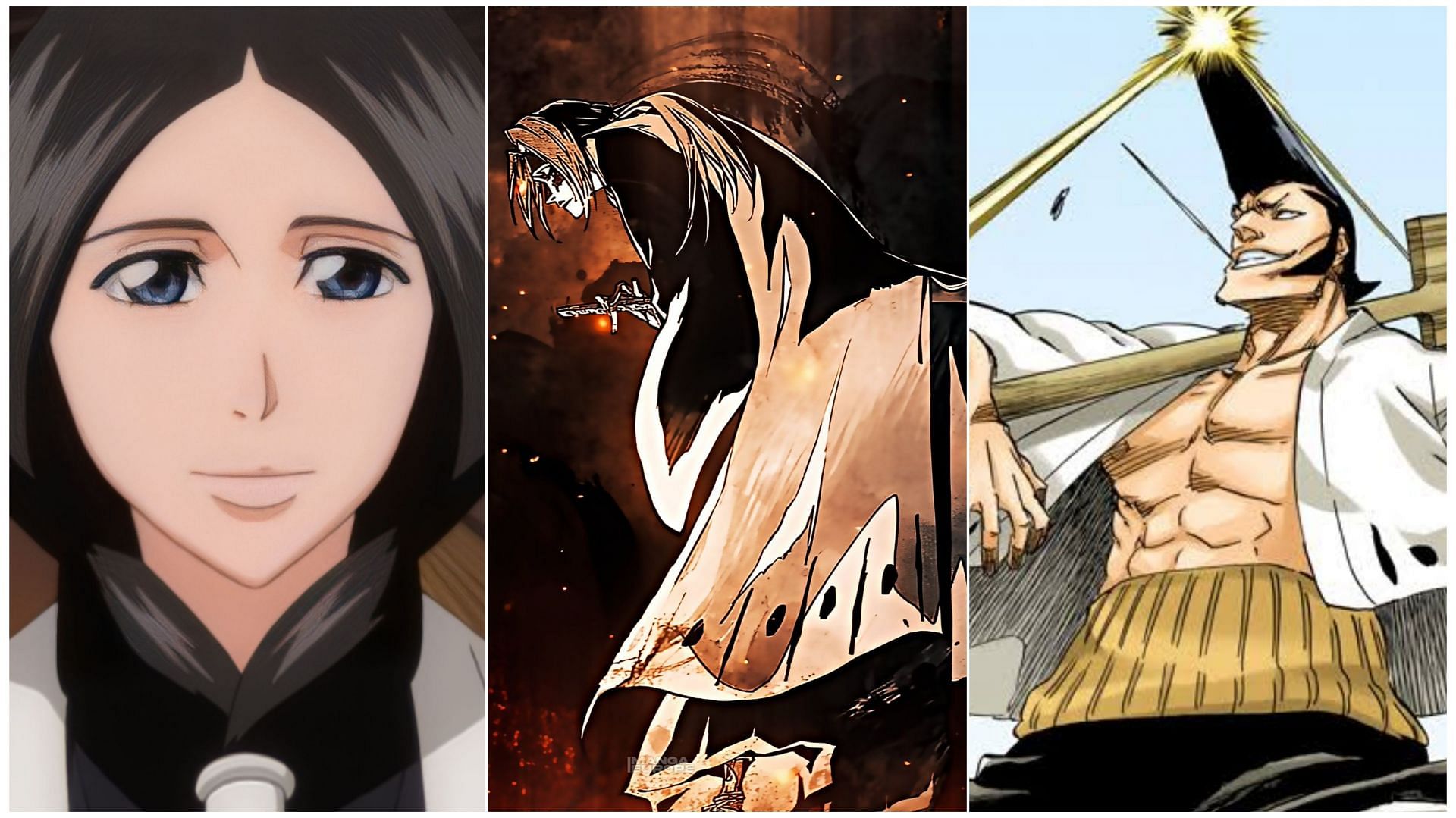 Retsu Unohana, Chikiri Shijima, and Tenjiro Kirinji (Image vis Tite Kubo/ Shueisha)