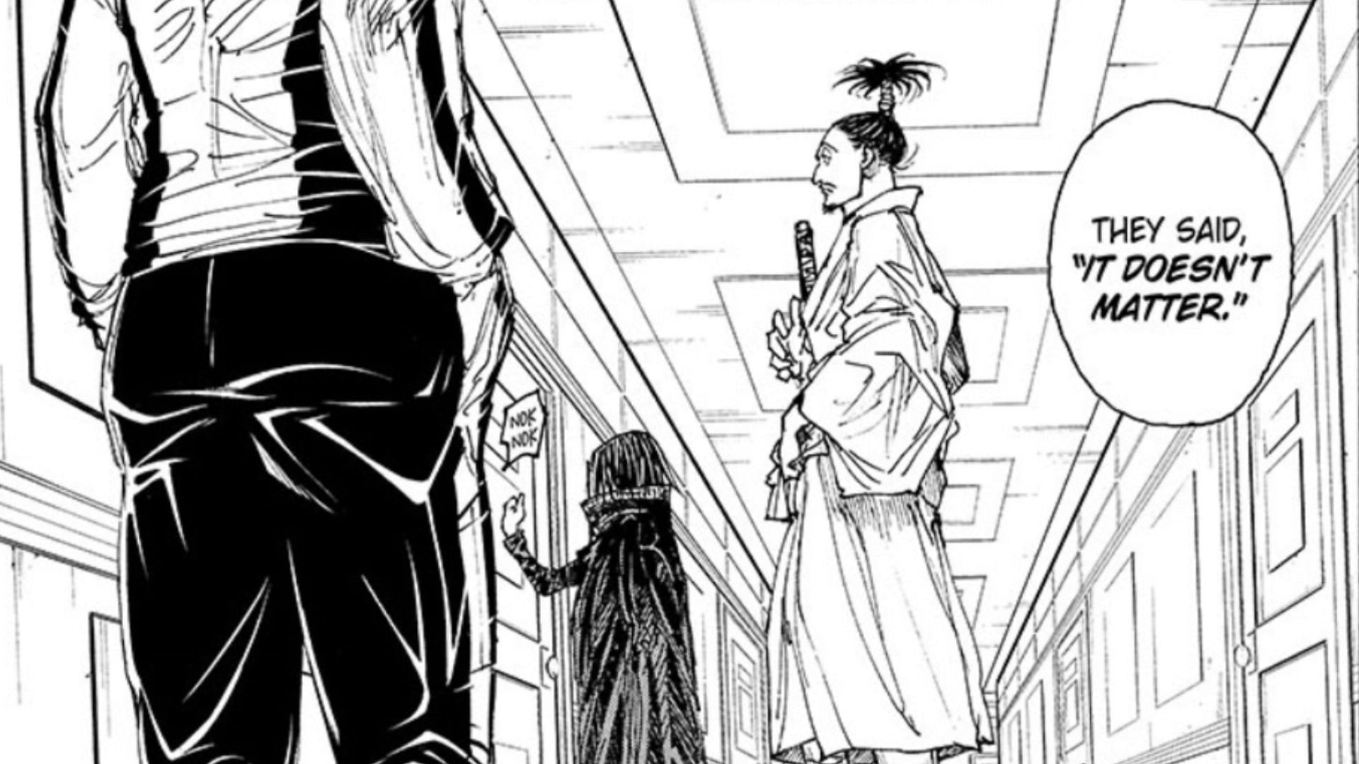Nobunaga, Phinks, and Feitan as seen in the manga (Image via Shueisha)