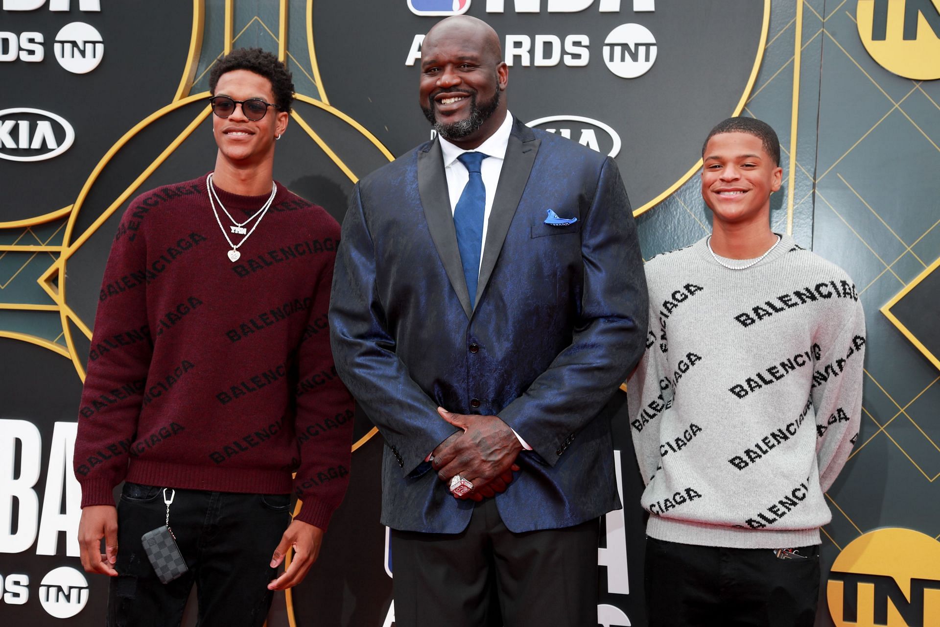 Shaquille O&#039;Neal with Shareef and Shaqir O&#039;Neal. 