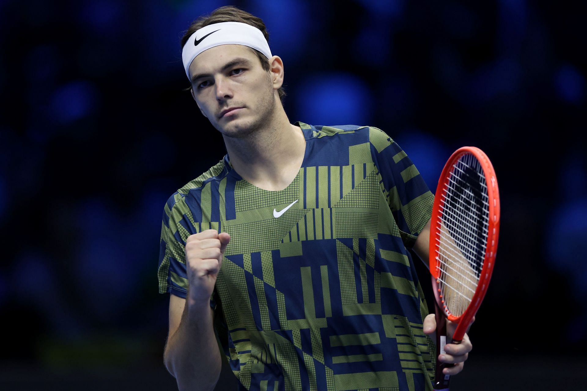 Taylor Fritz at the Nitto ATP Finals - Day One