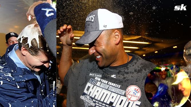Hal Steinbrenner on Derek Jeter's symbolic tradition of pouring champagne in 2009: “He used to do that to my father all the time. I guess it’s my turn”