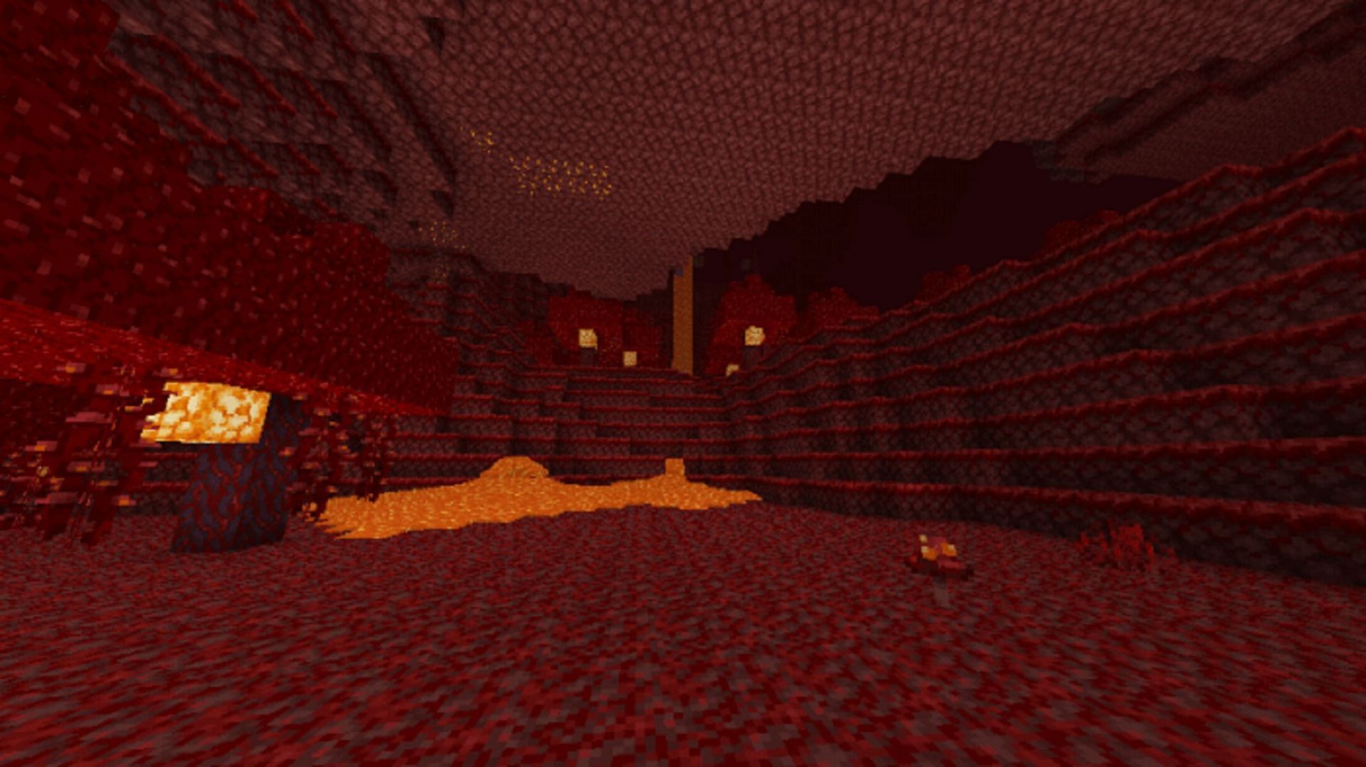 The Nether has excellent items but is exceptionally dangerous (Image via Mojang)