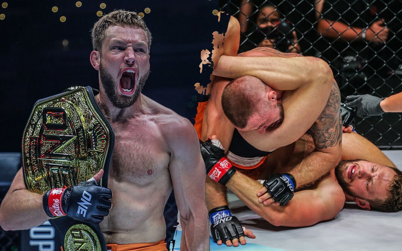 Fans react to Reinier de Ridder choking out Vitaly Bigdash with slick inverted  triangle choke