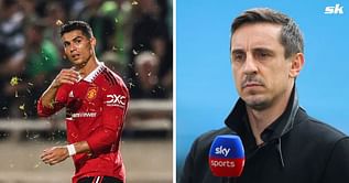 “They are not my friends” – Cristiano Ronaldo explains why he snubbed Gary Neville handshake before West Ham game