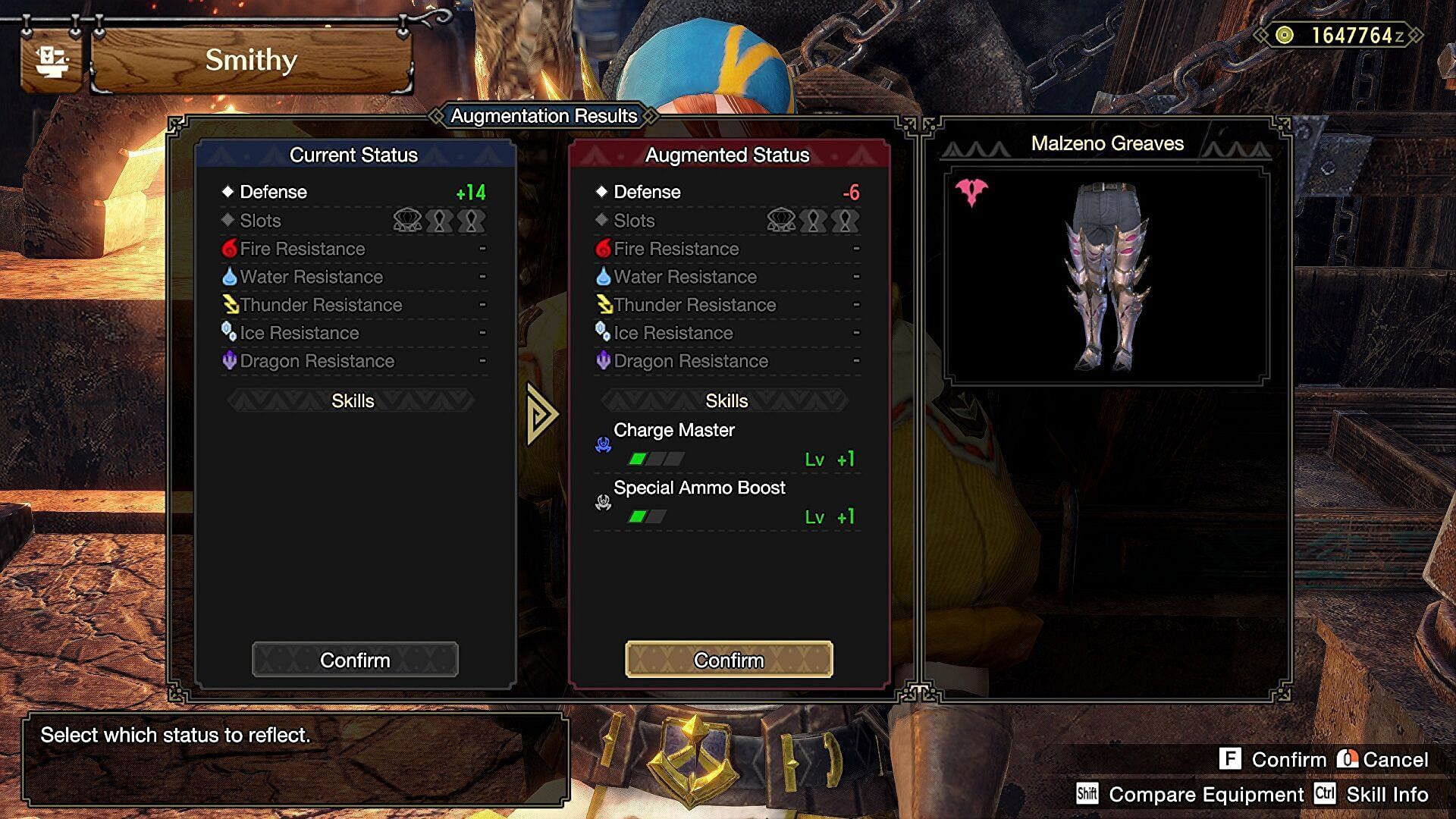 Armor crafting using the Qurios system in Monster Hunter Rise (Image via Capcom)