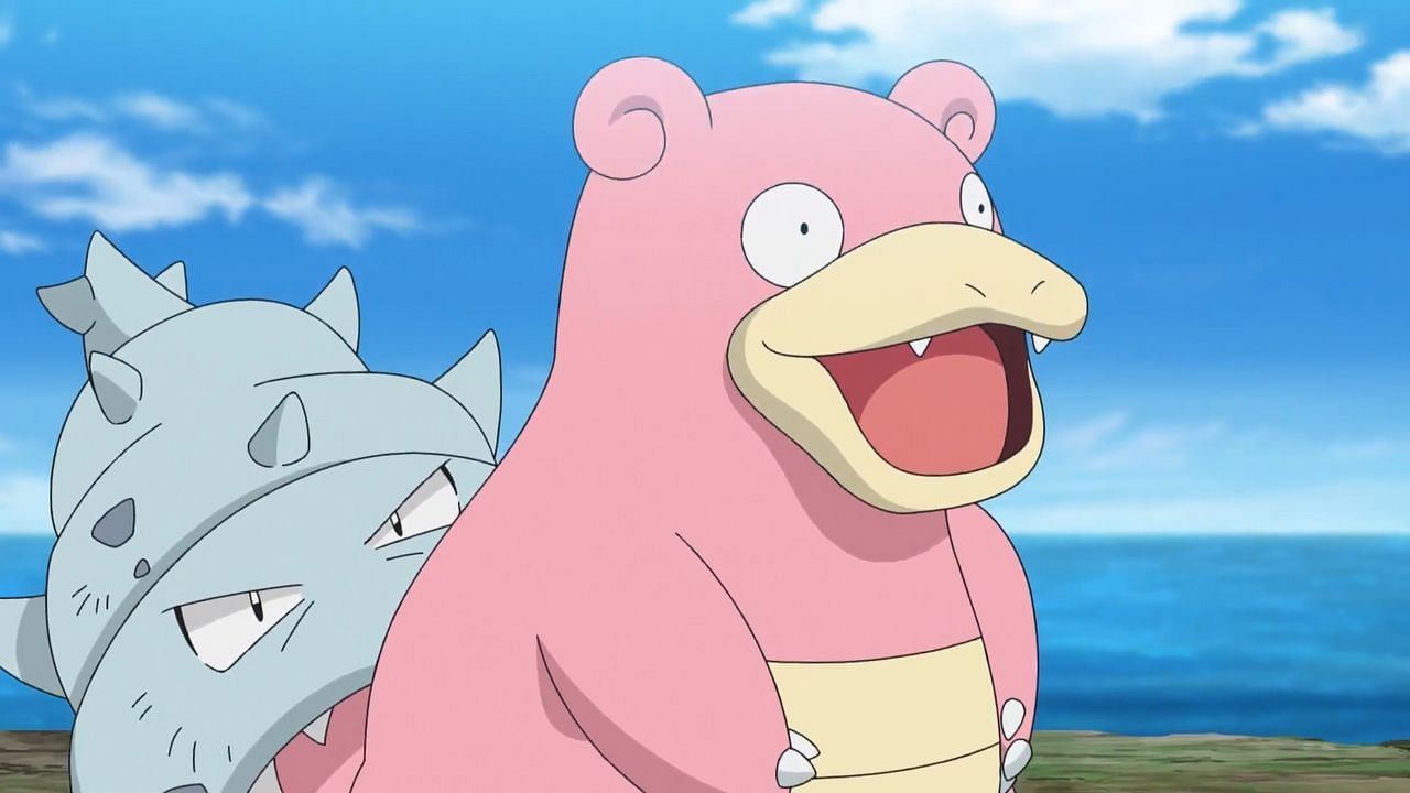 Slowbro as it appears in the anime (Image via The Pokemon Company)