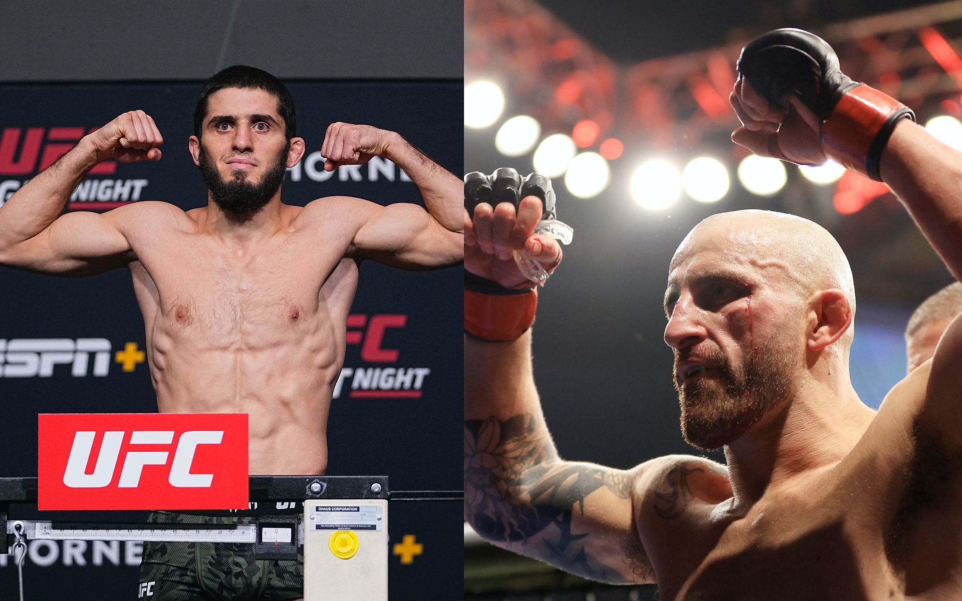 Islam Makhachev (left) and Alexander Volkanovski (right) [ Image Courtesy: Getty Images]