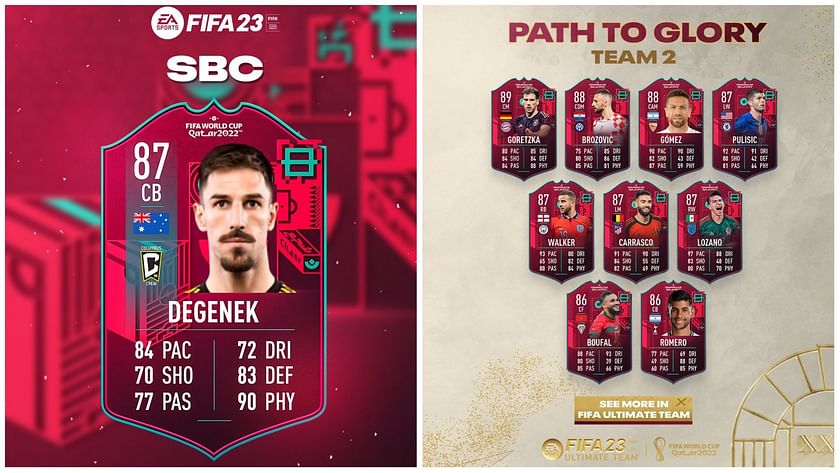 FIFA 23 Path to Glory Team 2 leaks as full FUT promo squad appears online -  Mirror Online