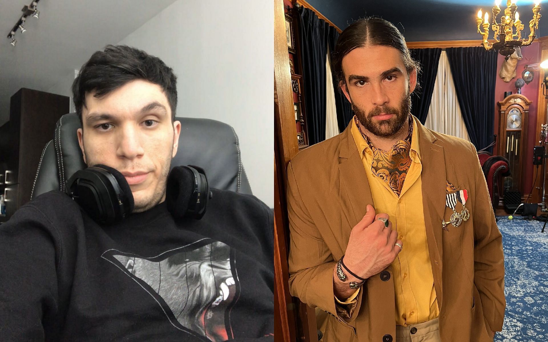 HasanAbi reacts and responds to a viral Trainwreckstv claim (Images via Trainwreckstv and HasanAbi/Twitter)