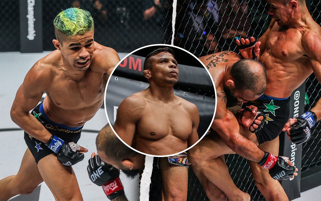 (left) Fabricio Andrade and (middle) Bibiano Fernandes and (right) John Lineker [Credit: ONE Championship]