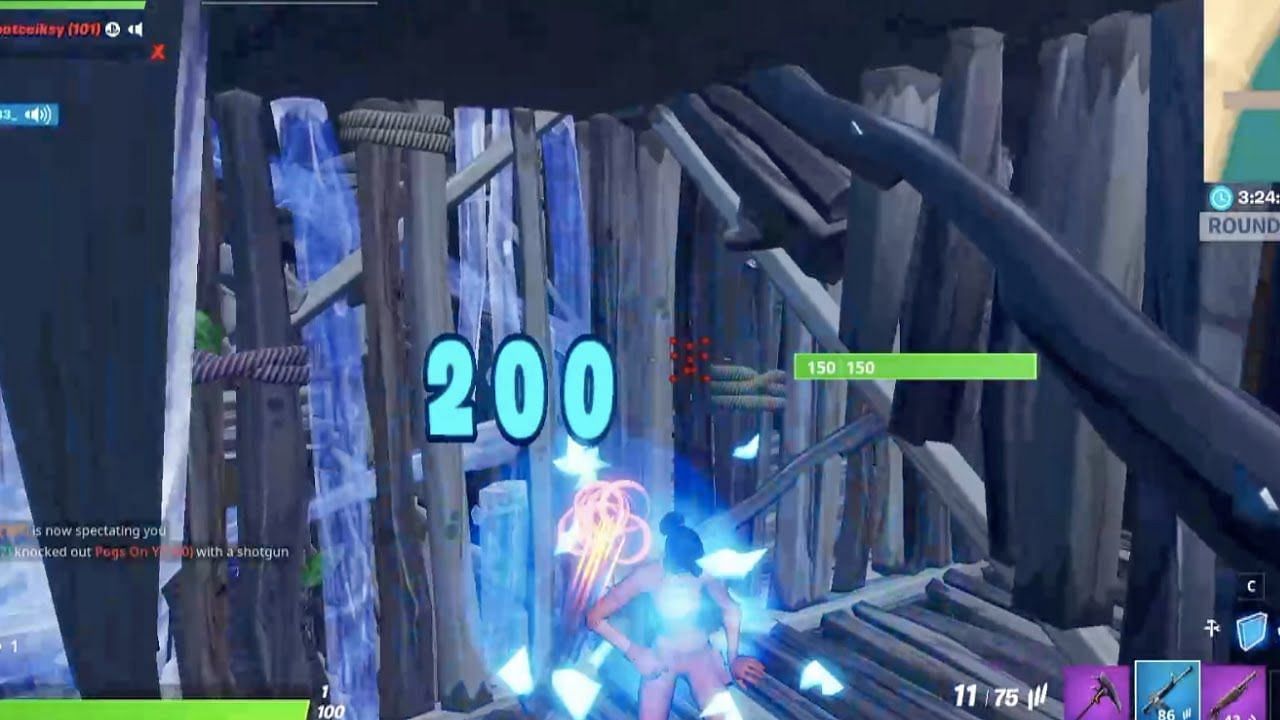 Deal 200 damage to complete the Fortnite Week 7 quest (Image via Acapfn/YouTube)
