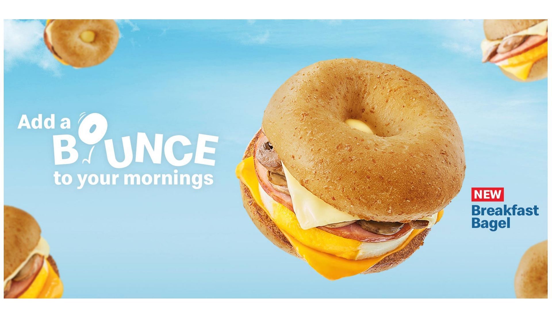 a promotional image for the Breakfast Bagels (Image via McDonald&rsquo;s)