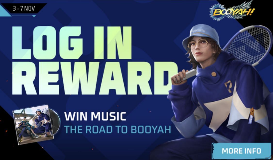 Log in For Music event will stay online between November 3 and November 7 (Image via Garena)