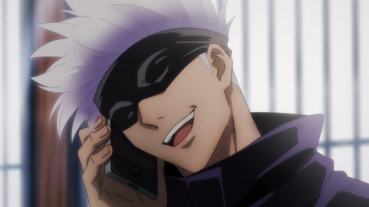 Gojo Satoru wearing a blindfold in Jujutsu Kaisen (Image via MAPPA)