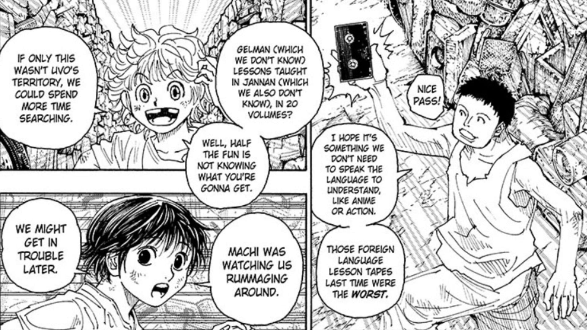 Chrollo, Franklin, and Shalnark as seen in the manga (Image via Shueisha)