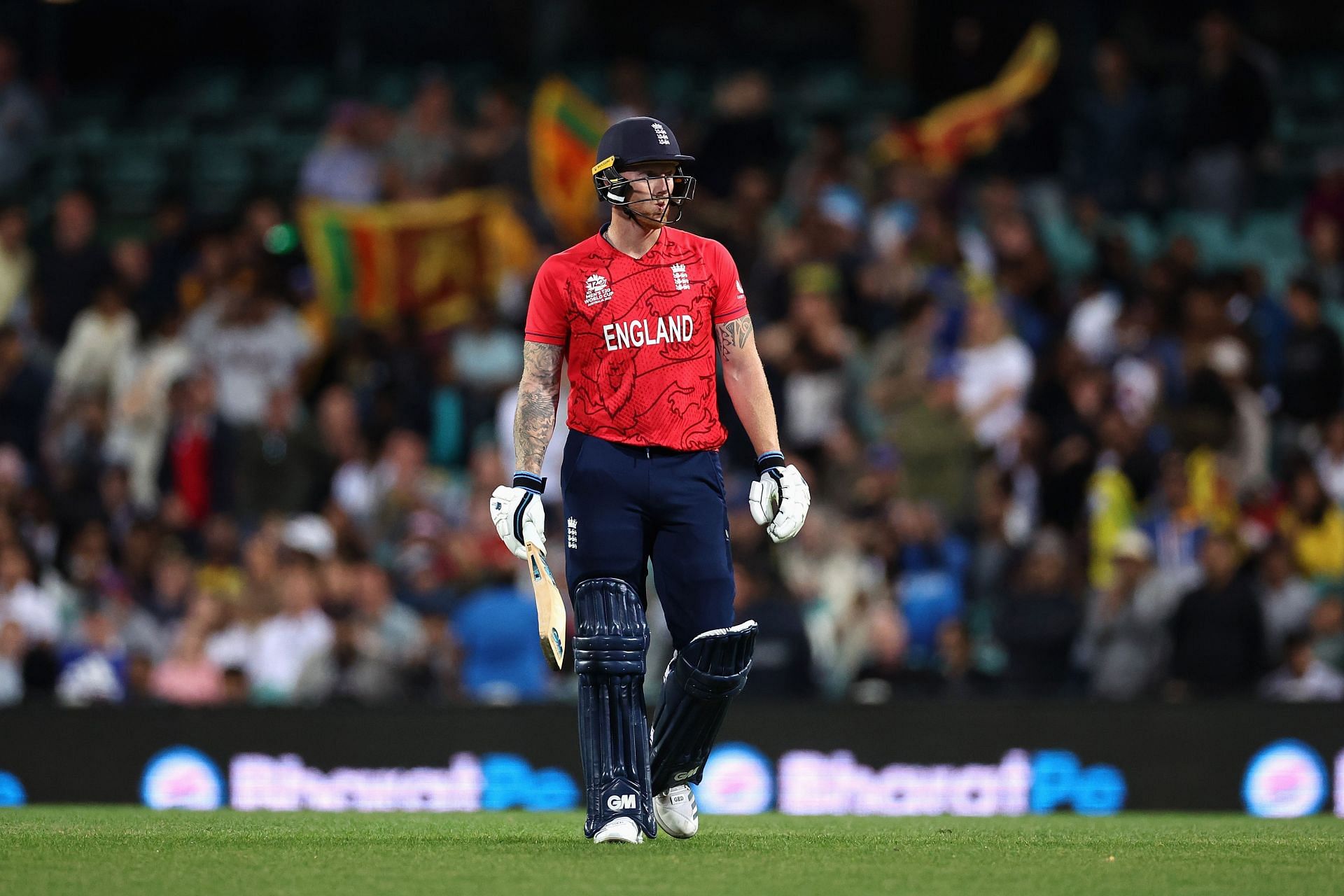 Ben Stokes held his nerve in England&#039;s final over win against Sri Lanka, which drew him praise from Mark Wood. (Credits: Getty)