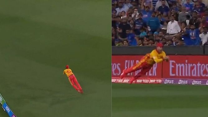 T20 World Cup 2022: [Watch] Rishabh Pant's return cut short after Ryan Burl claims a stunner in the deep