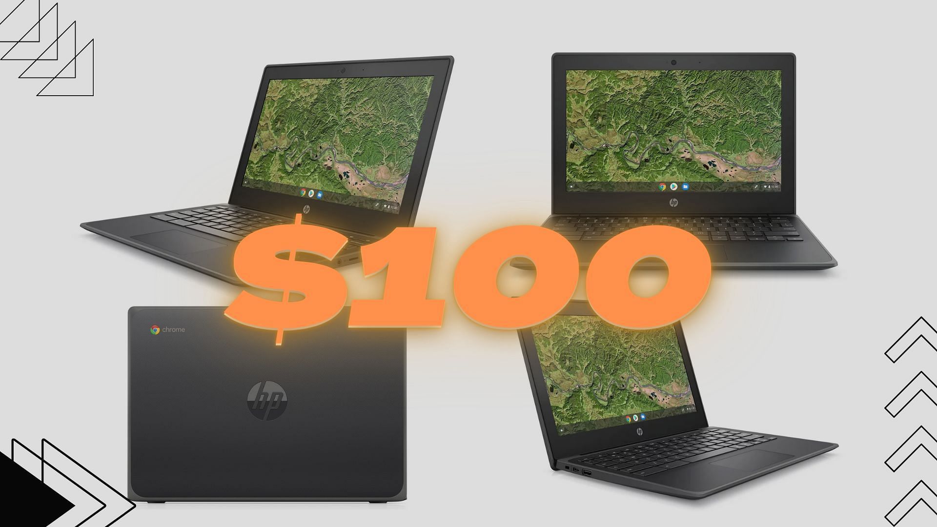 The HP Chromebook that is currently available for under $100 (Image via Sportskeeda)