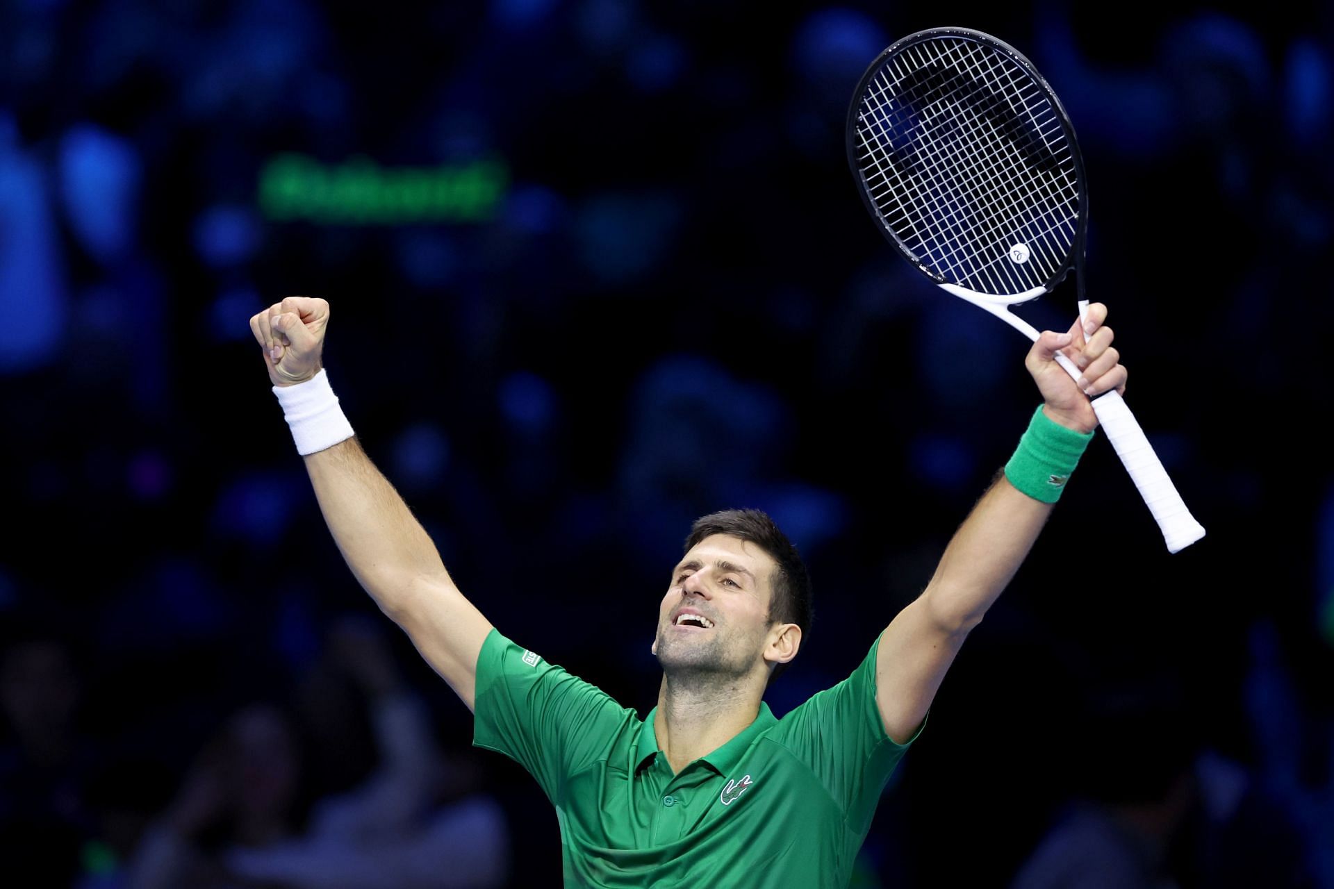 Novak Djokovic is into an eighth ATP Finals final.