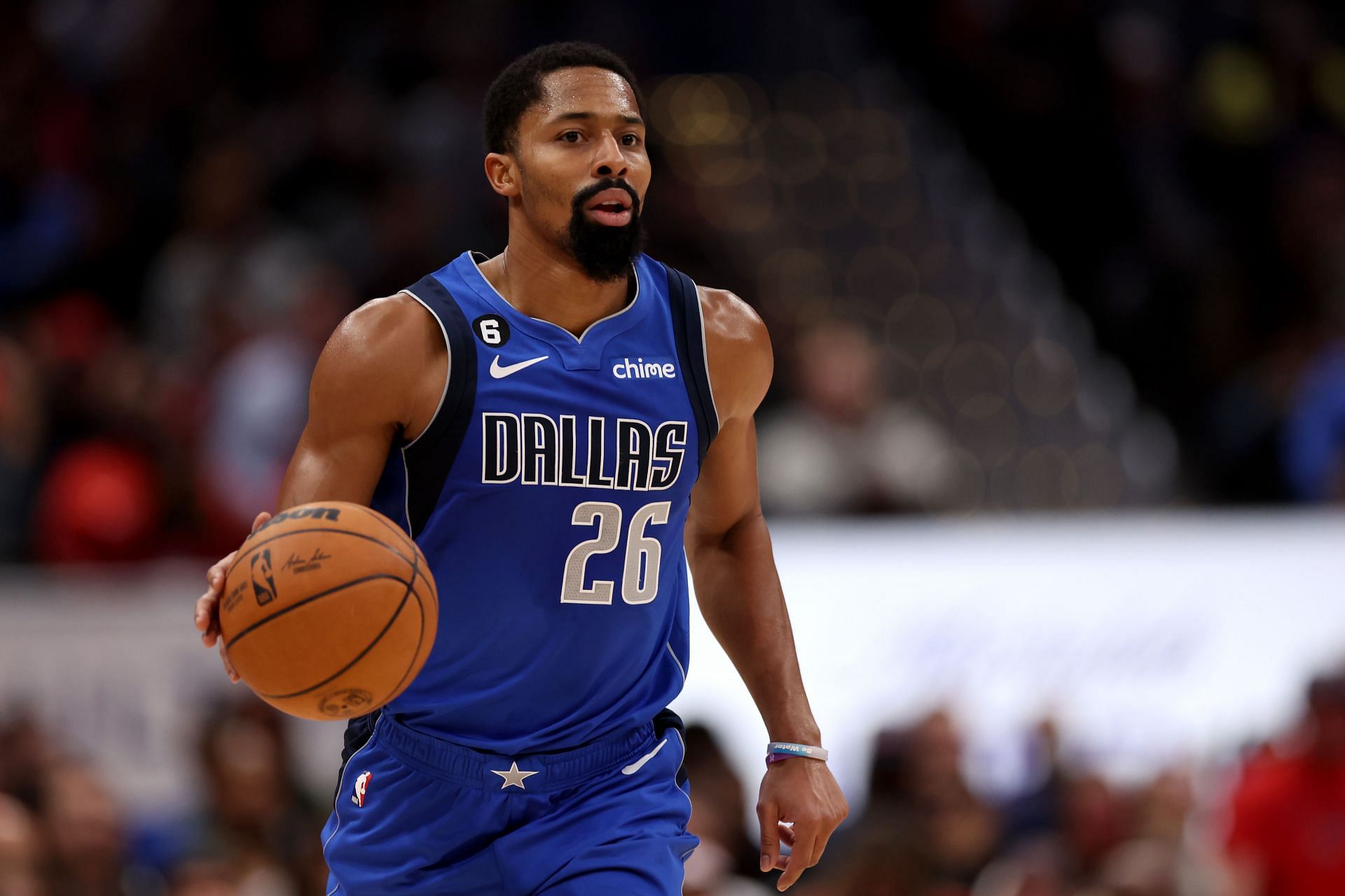 Spencer Dinwiddie of the Dallas Mavericks