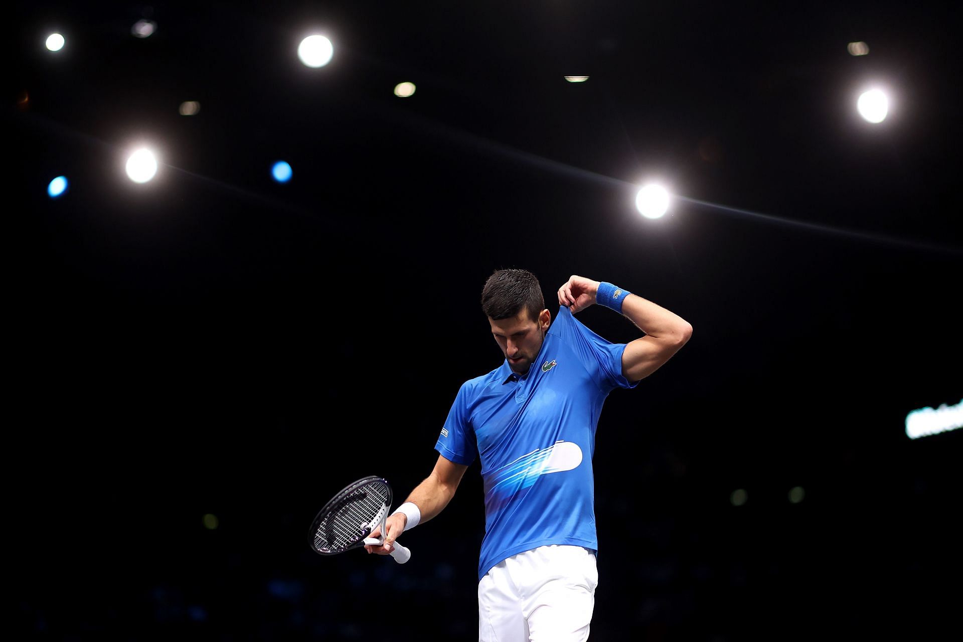 Novak Djokovic at the Paris Masters