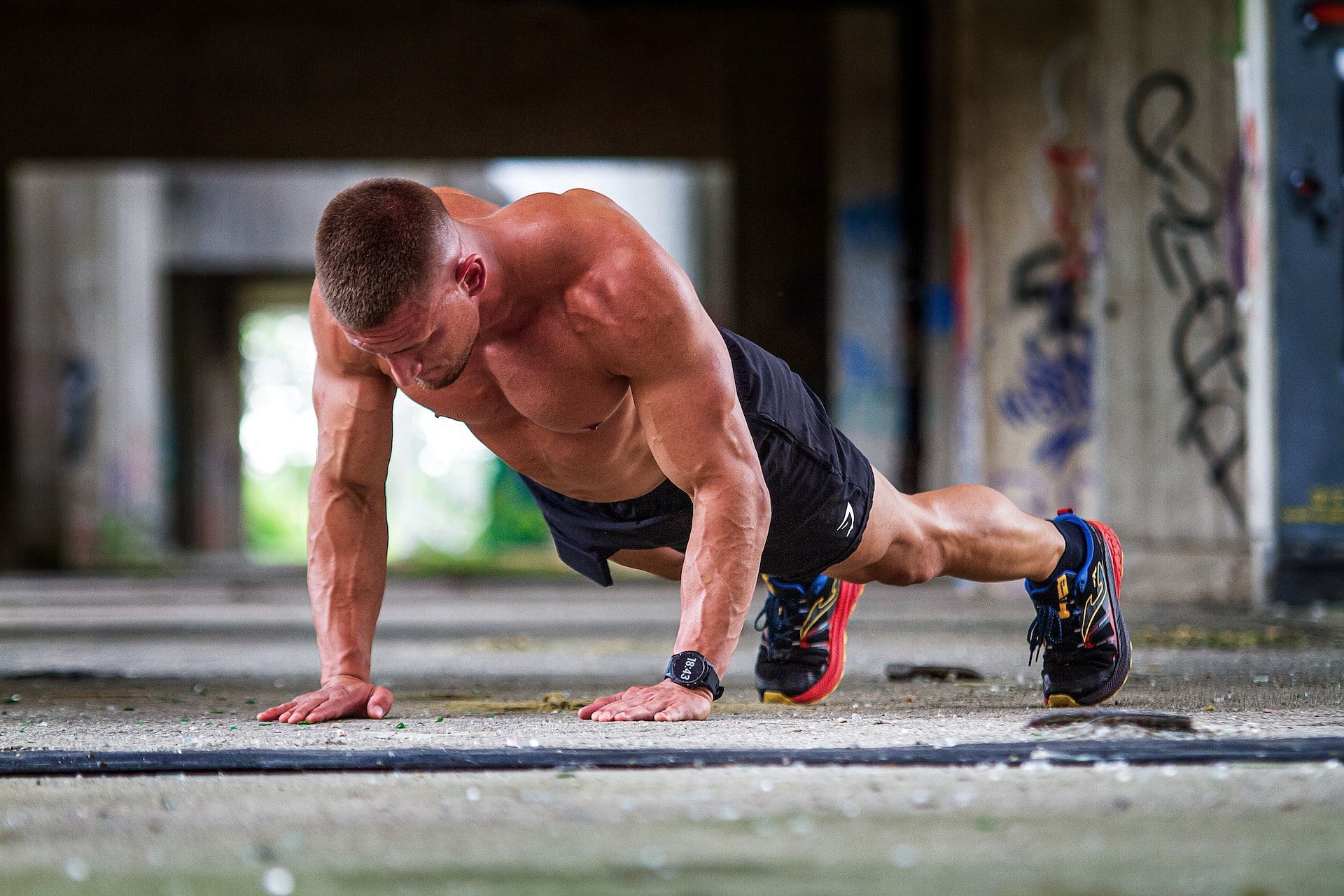 Push-ups are a staple in strength training routine. (Photo via Pexels/Domagoj Bregant)