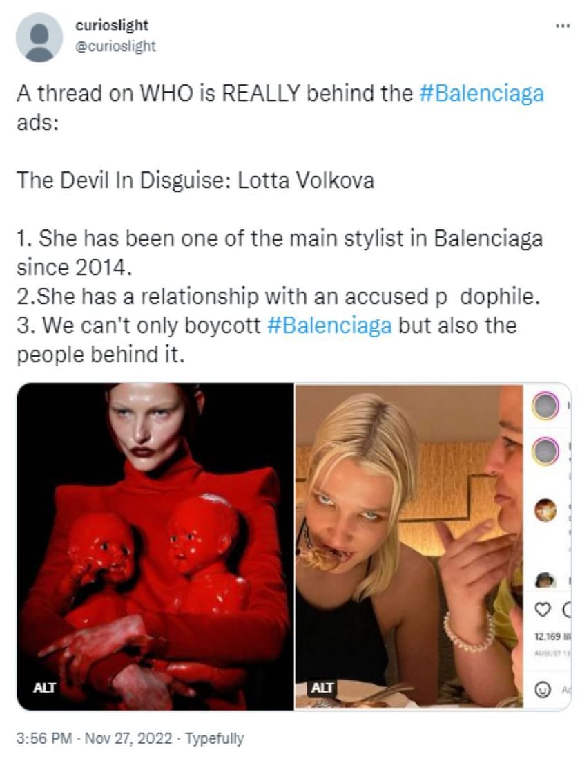 Who is Lotta Volkova? Balenciaga designer private Instagram pictures