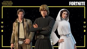 Fortnite x Star Wars collaboration brings Luke Skywalker, Princess Leia, and Han Solo skins to Chapter 3 Season 4